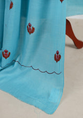 Winter - Riwaj - Pashmina Embroidered Suit - Edit 25 - D#05 - Ferozi