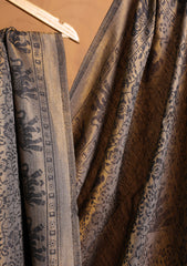 Pashmina Zari Branded Shawl D#01 - Black