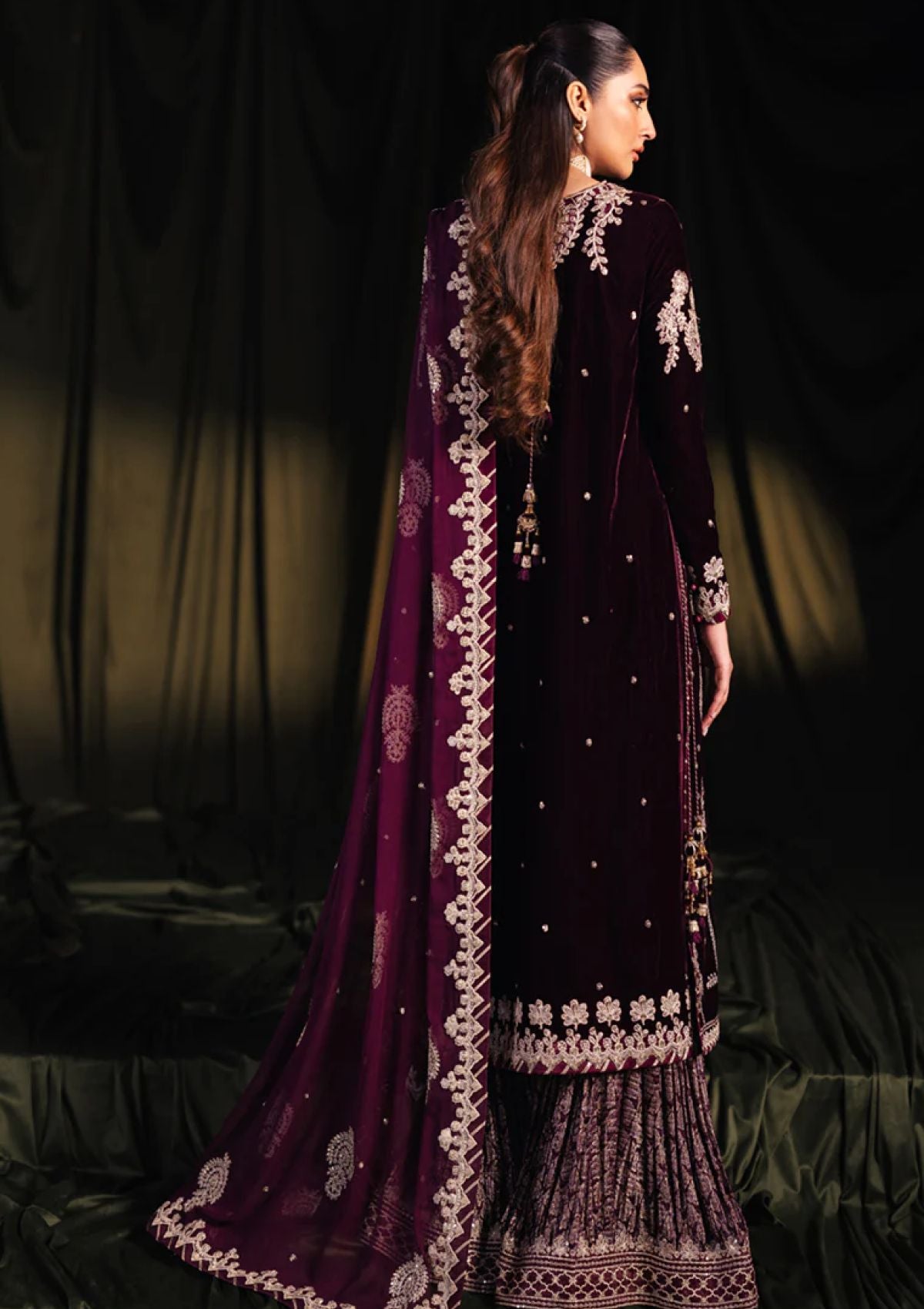 Winter Collection - Qalamkar - Velvet Edit - QV24#01 - AMANI