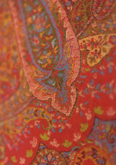Pashmina Kaani Jamawar Shawl D - 68 - Maroon