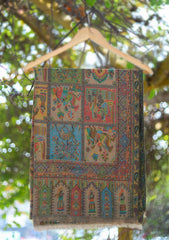 Pure Pashmina Kaani Jamawar Shawl D - 09 - G Brown