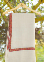 Pashmina Embroidered Shawl D - 02B - Skin