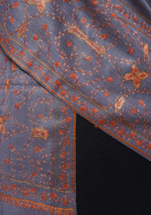 Pashmina Kashmiri Work Shawl D - 0027 - Grey