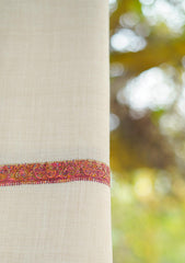 Pashmina Embroidered Shawl D - 02B - Skin