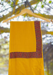 Pashmina Emboridered Shawl D - 64C - Mustard