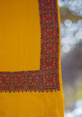 Pashmina Emboridered Shawl D - 64C - Mustard