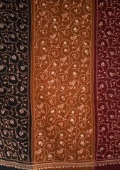 Pure Pashmina Kashmiri Work Shawl D - 15 - Multi