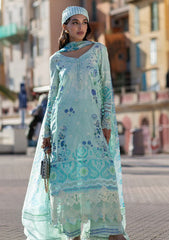 Lawn - Ansab Jahangir - Zoha - Luxury 25 - AJ-LL-25-10 - Ice Crystal