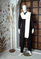 Men Shawls - Wool Shawls - D#238 - Off White