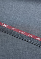 Reda Super 150's Wool Fabric - Charcoal 2