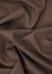 Scabal Plain Selvage Suiting - Muted Brown