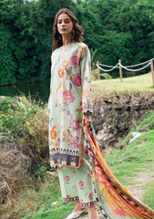 Lawn - Roheenaz - Garden Veil - Printed 25 - RGV#05-A - Crimson Whisper