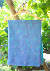Pure Pashmina Kaani Jamawar Scarf D - 21 - Blue