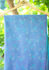 Pure Pashmina Kaani Jamawar Scarf D - 21 - Blue