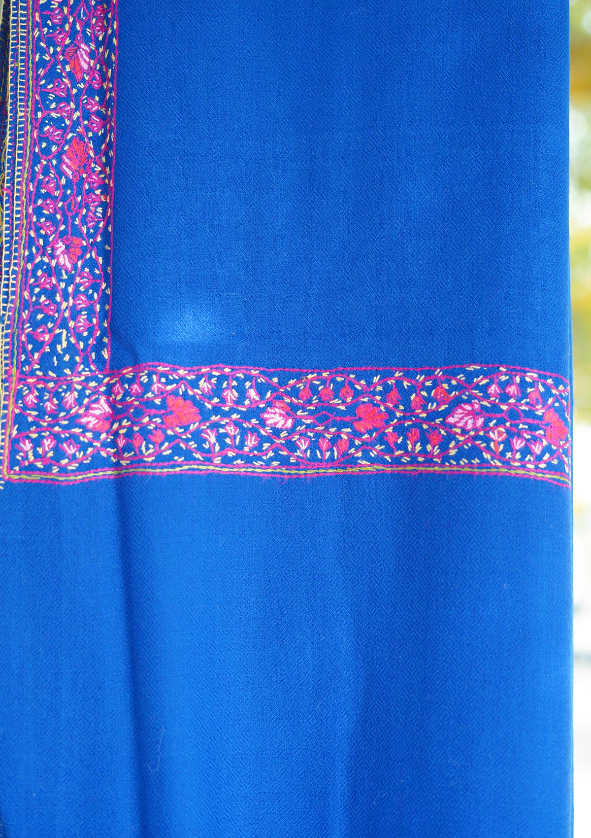 Pure Pashmina Kashmiri Work Shawl D - 26