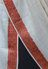 Pashmina Kashmiri Work Shawl D - 0022 - L Golden