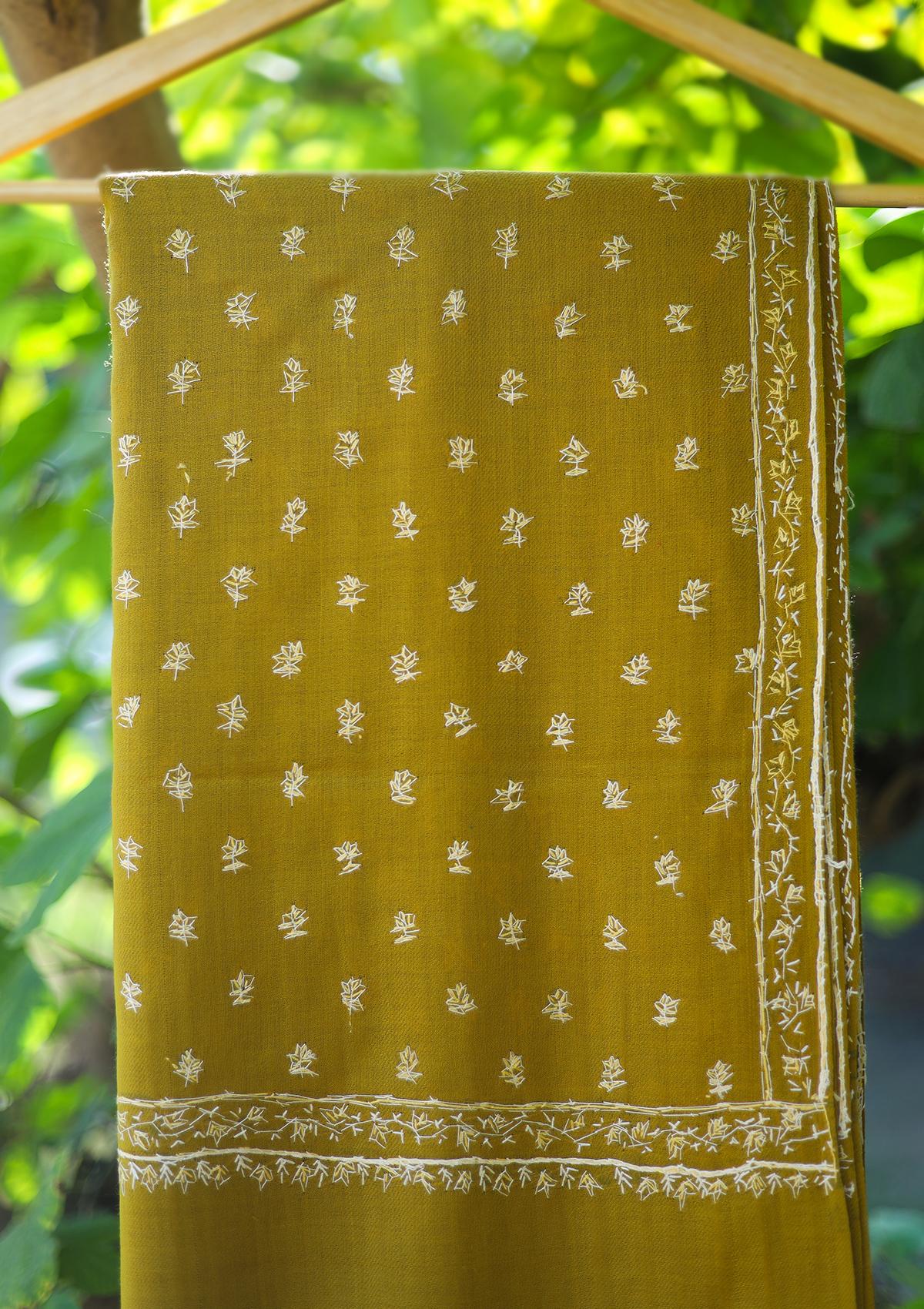 Pashmina Kashmiri Work Shawl D - 19