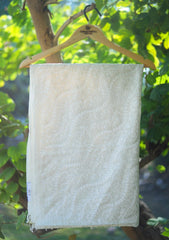 Pashmina Ari Work Shawl D - 104 - Off white