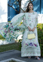 Lawn - Elaf Premium - Santorini Prints 26 - EPN#07B - MOON FLOWER