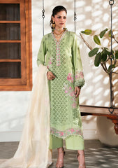 Lawn - Naqsh - Chikankari Festive 26 - D#00204 - Green Peace