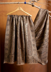 Pashmina Zari Jamawar Shawl D#216 - Brown