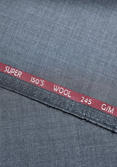 Reda Super 150's Wool Fabric - Charcoal 2