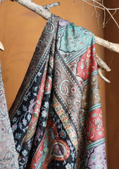 Pashmina Qalamkari Jaaldar Ari Work Shawl D#17 - Multi