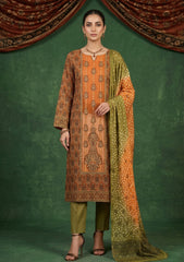 Formals - Riwaj - Fancy Chiffon Jamawar - 2 Pcs Suit - CND#14 - G Rust