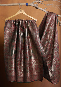 Pashmina Zari Jamawar Shawl D#13 - Green