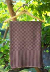 Pashmina Check Scarf D - 02 - Brown