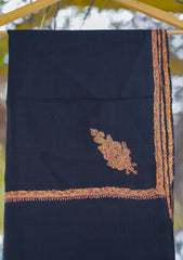Pashmina Emboridered Shawl D - 01F - Black