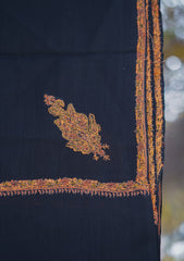 Pashmina Emboridered Shawl D - 01F - Black