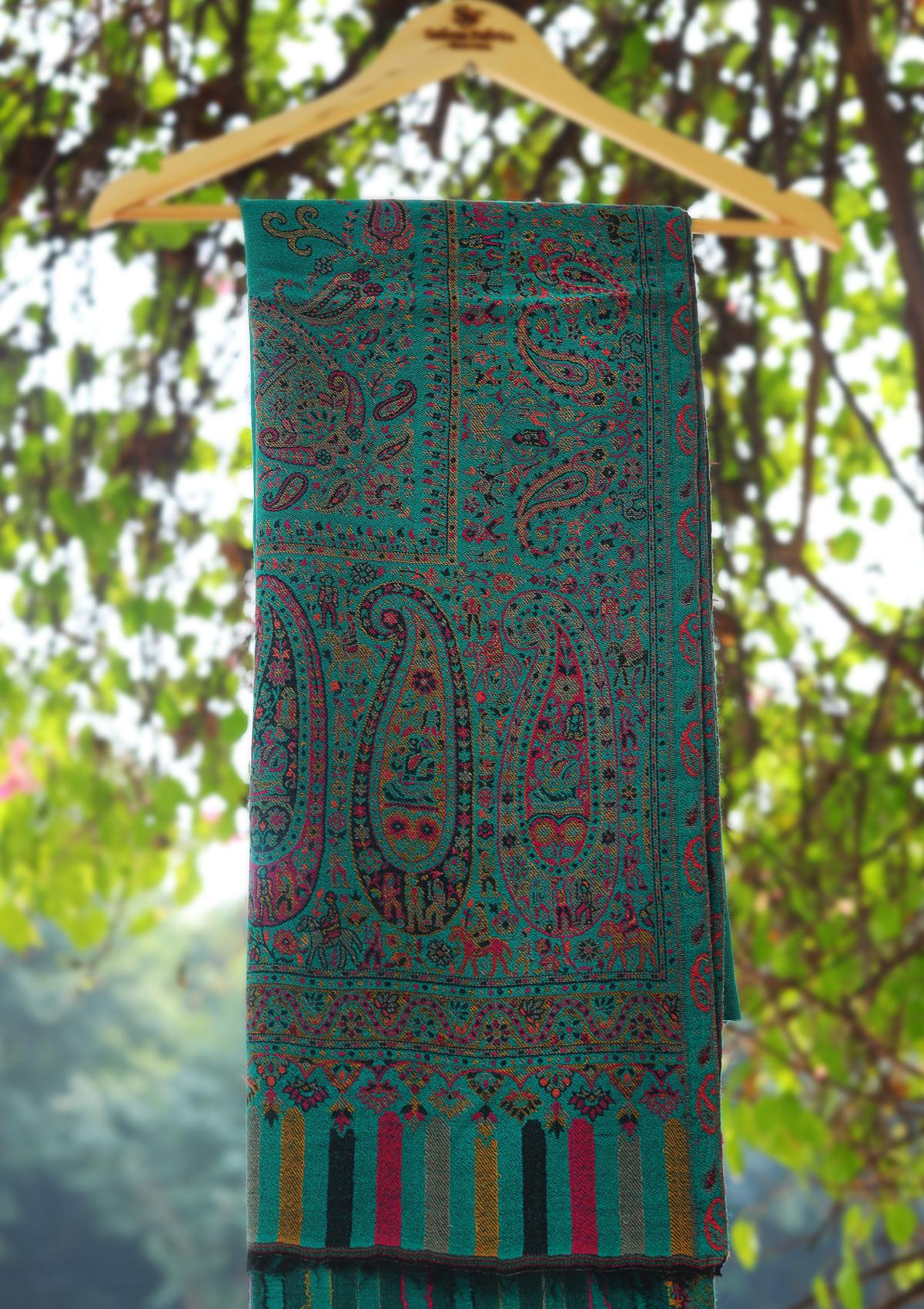 Pashmina Kaani Jamawar Shawl D - 74