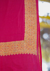 Pashmina Emboridered Shawl D - 64C - Maroon