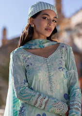 Lawn - Ansab Jahangir - Zoha - Luxury 25 - AJ-LL-25-10 - Ice Crystal