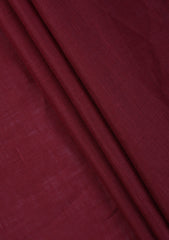 Thai Cotton Selvage Plain Linen Fabric - G Red