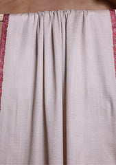 Pashmina Kashmiri Border Scarf D#28 - Skin