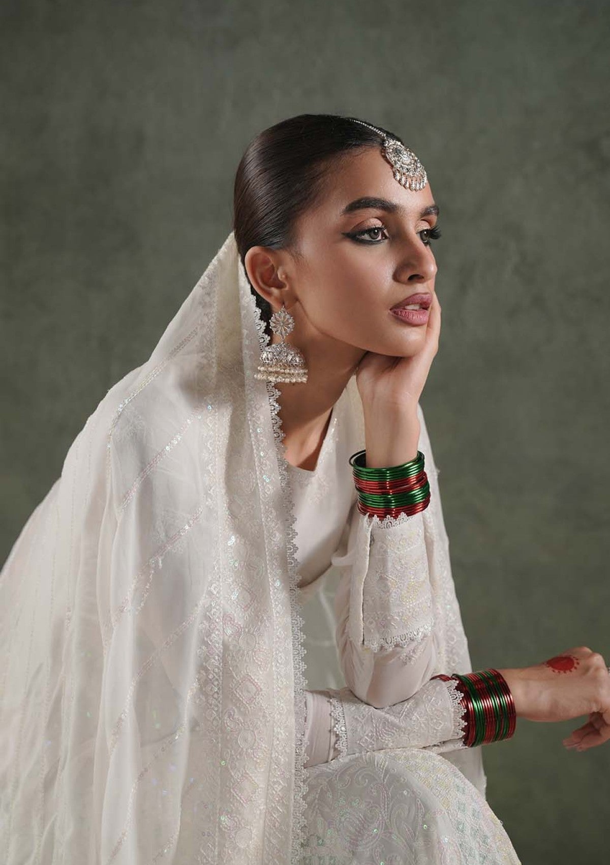 Formal Collection - Zarqash - Lakhnawi - Festive Chiffon - ZQ24#6A - MAYA