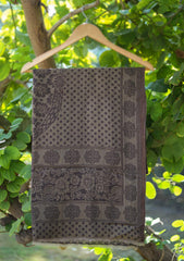 Pure Pashmina Kaani Jamawar Scarf D - 20 - Chocolate