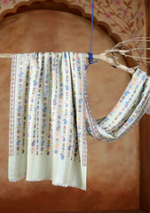 Pashmina Jamawar Scarf D#44 - A Green