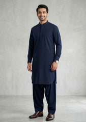 Elite Men Toyobo Wash & Wear - Navy Blue