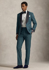 Loro Piana Lightest Aqua Super 150's Wool & Silk Fabric - B Green