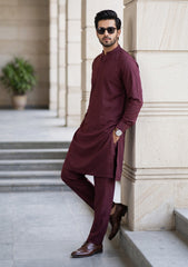 Elite Men Winter Wash n Wear - Burgundy
