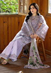 Lawn - Elaf Premium - Chikankari Prints 26 - ERC-6B - IRIS