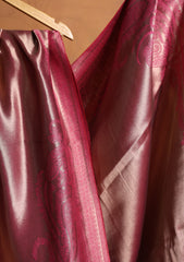 Silk Zari Jamawar Shawl D#03 - SH Pink