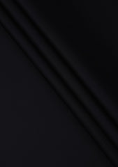 Italy Albini Dress Selvage Plain Cotton Fabric - Black
