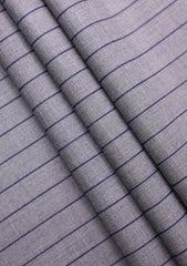 Cavani Four Season Australian Wool Super 120s Stripe - Battleship Grey