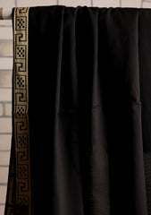 Jacquard Lawn Summer Shawl D#17 - Black