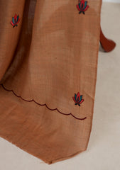 Winter - Riwaj - Pashmina Embroidered Suit - Edit 25 - D#12 - Brown