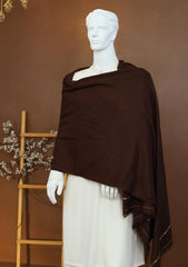 Men Shawls - Wool Shawls - D#40 - Choclate